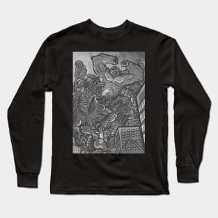 Classic Godzilla vs King Kong Long Sleeve T-Shirt